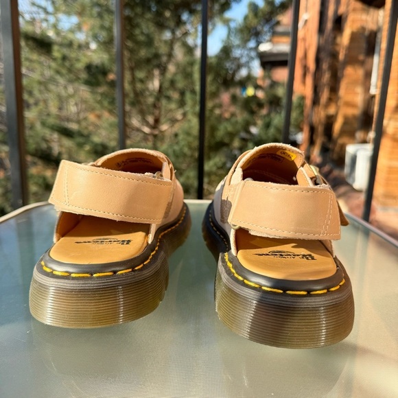 New Dr. Martens Jorge II Slingbacks Mule Sandal Shoes Suede Tan Biege Buckle - Picture 7 of 14